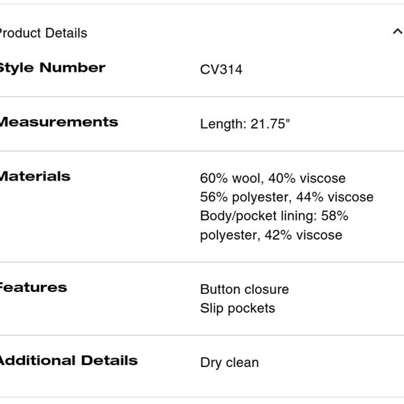 NWT - Coach short wool coat Size Large - Picture 3 of 6